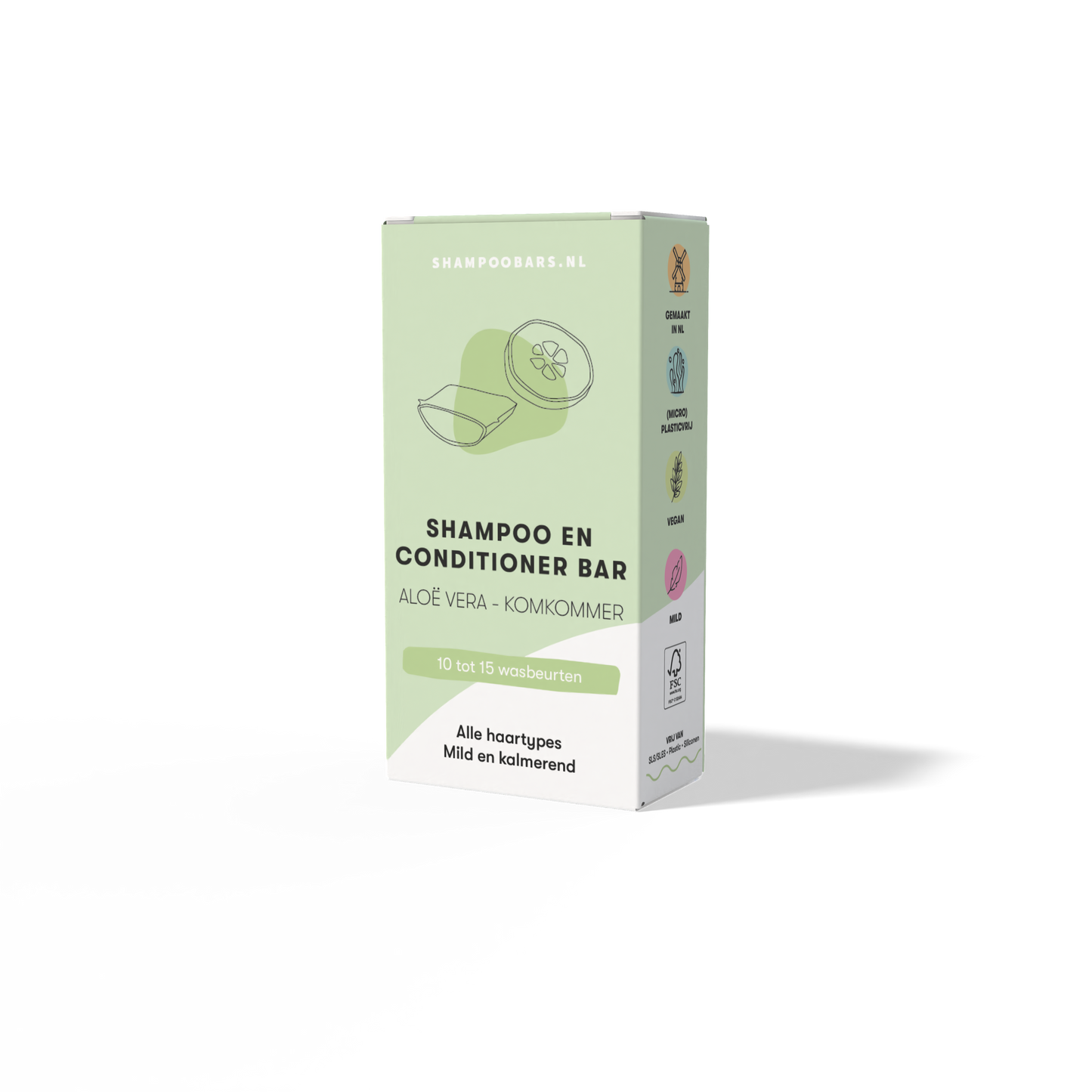 Mini Shampoo & Conditioner Bar Aloë Vera – Komkommer