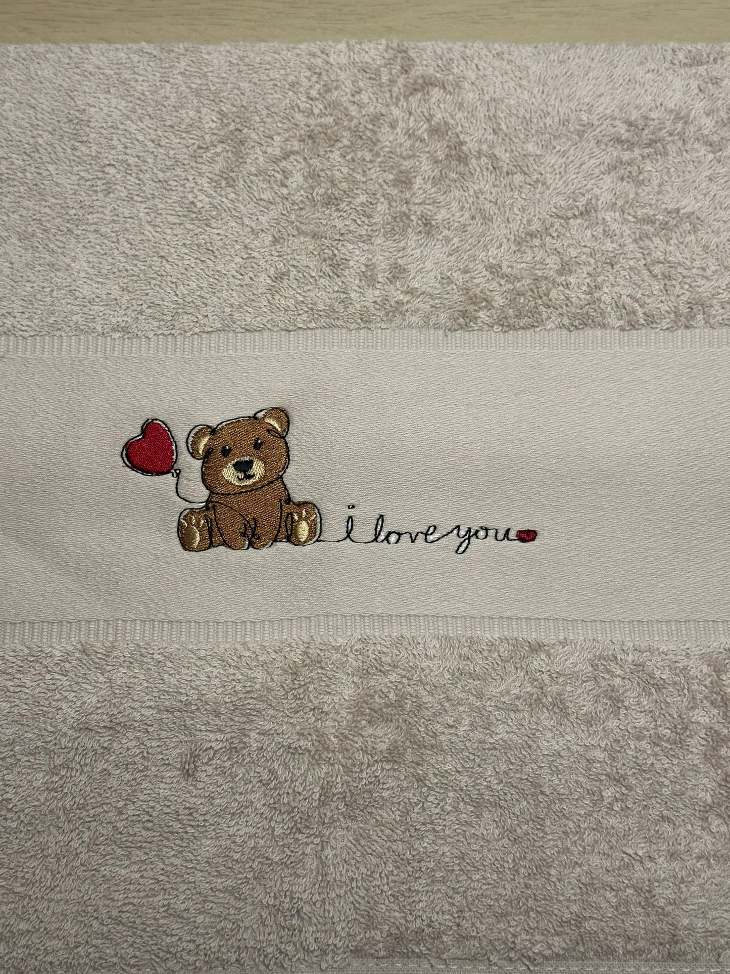 Handdoek I LOVE YOU