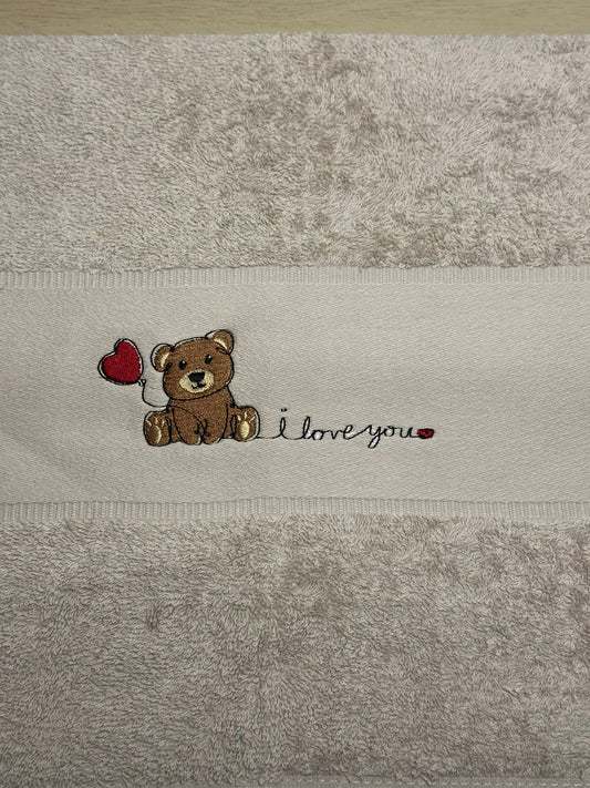 Handdoek I LOVE YOU