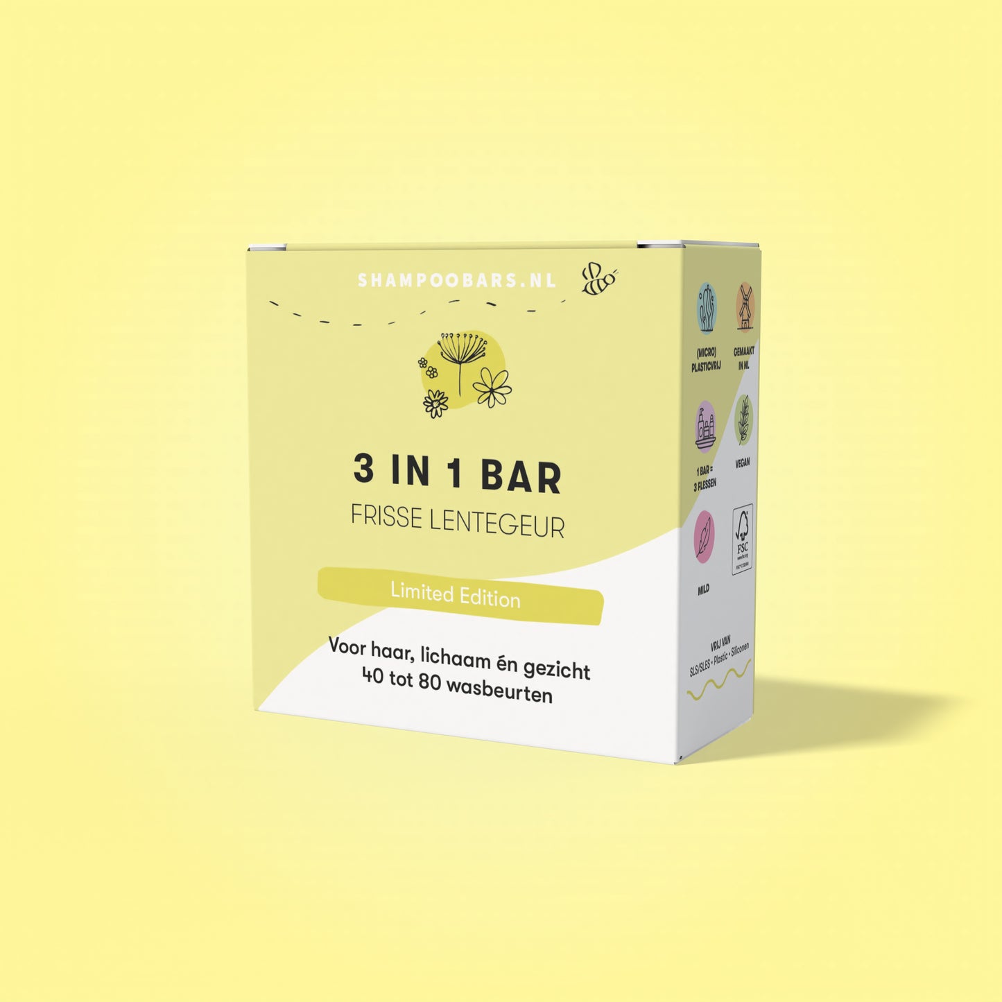 3 in 1 bar frisse lentegeur