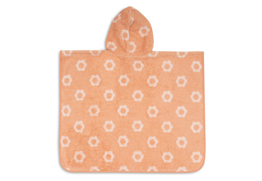 Badponcho Badstof - Bloemetjes