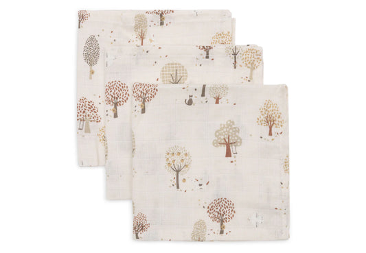 Monddoekje Hydrofiel 31x31cm - Tiny Park - 3 Stuks