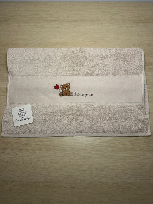 Handdoek I LOVE YOU