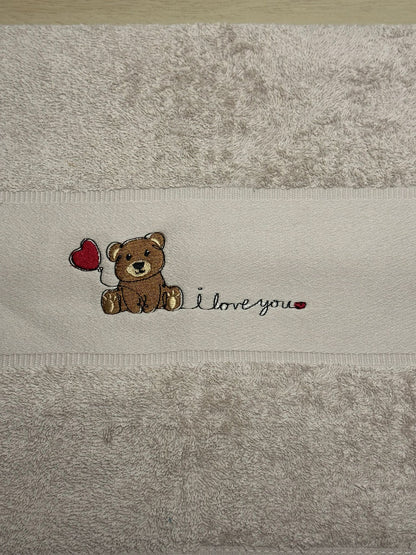 Handdoek I LOVE YOU